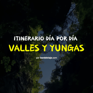 Portada itinerario PDF Valles y Yungas de Jujuy